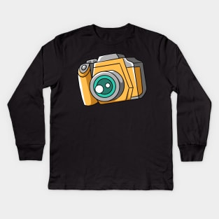 Photographer Camera Photography Kids Long Sleeve T-Shirt